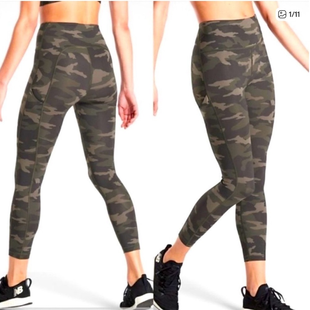 Athleta Ultimate 7/8 Tight Leggings 2X Camo High-Waist